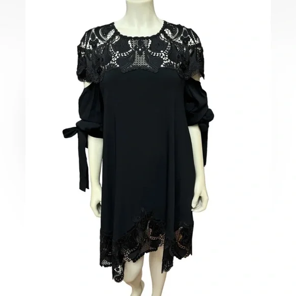chinese dress ladies Simkhai Joy Lace Mini Dress | Black | Size 6 main image 1